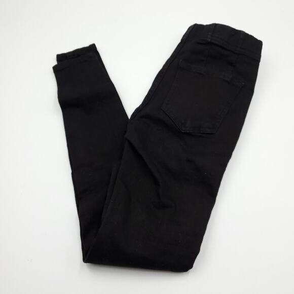 Free People Ultra-High Pull-On Skinny Jeans in Black Size 24 - Picture 8 of 8